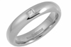 18ct White Gold 0.05ct Princess Cut Diamond Wedding Rings